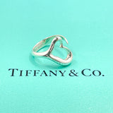 TIFFANY&Co. Ring Open heart Elsa Peretti Silver925 #11(JP Size) Silver Women Used