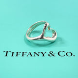 TIFFANY&Co. Ring Open heart Elsa Peretti Sterling Silver #US 5 1/4 Silver Women Second hand