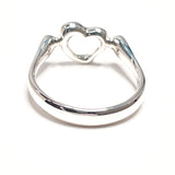 TIFFANY&Co. Ring Open heart Elsa Peretti Silver925 #11.5(JP Size) Silver Women Used