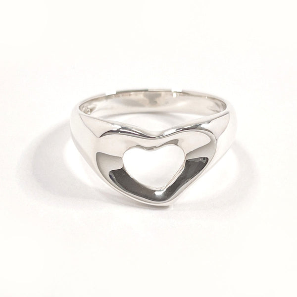 TIFFANY&Co. Ring Open heart Elsa Peretti Sterling Silver #US 4 3/4 Silver Women Second hand