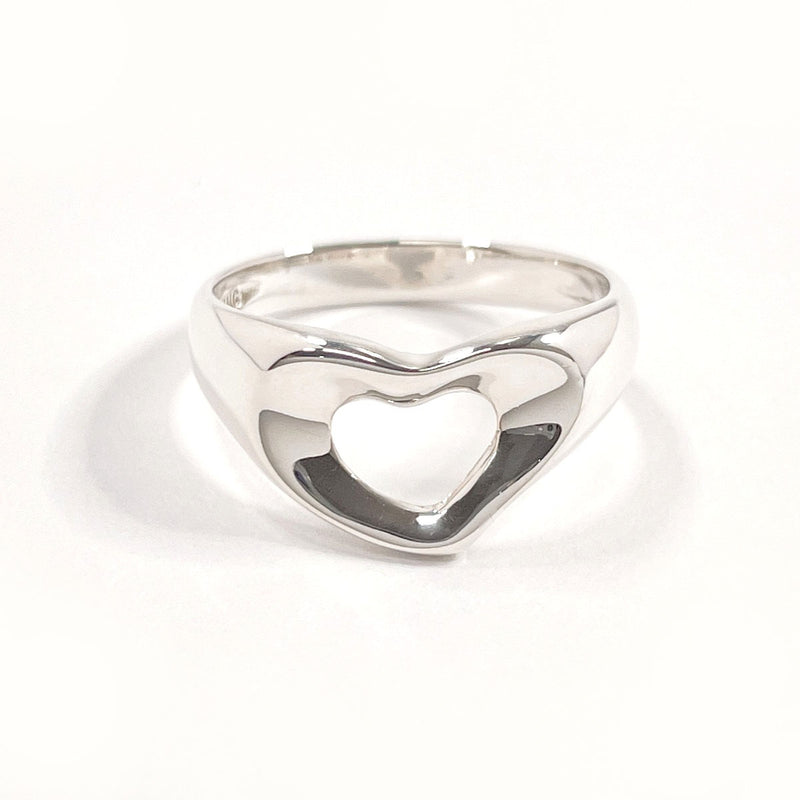 TIFFANY&Co. Ring Open heart Elsa Peretti Sterling Silver #US 4 3/4 Silver Women Second hand