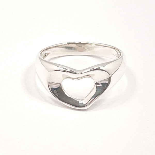 TIFFANY&Co. Ring Open heart Elsa Peretti Sterling Silver #9(JP Size) Silver Women Used