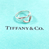 TIFFANY&Co. Ring Open heart Elsa Peretti Sterling Silver #US 4 3/4 Silver Women Second hand