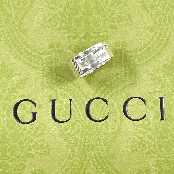 GUCCI Ring Branded Cutout G Silver925 #US 5 1/2 Silver Women Second hand