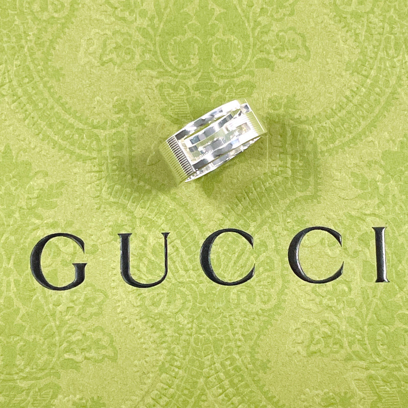 GUCCI Ring Branded Cutout G Silver925 #US 5 1/2 Silver Women Second hand