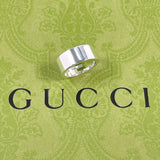 GUCCI Ring Branded Cutout G Silver925 #US 5 1/2 Silver Women Second hand