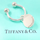 TIFFANY&Co. key ring round tag keyring Silver925 Silver unisex Used