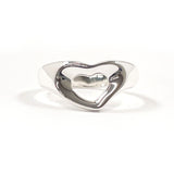 TIFFANY&Co. Ring Open heart Elsa Peretti Silver925 #US 5 1/4 Silver Women Second hand