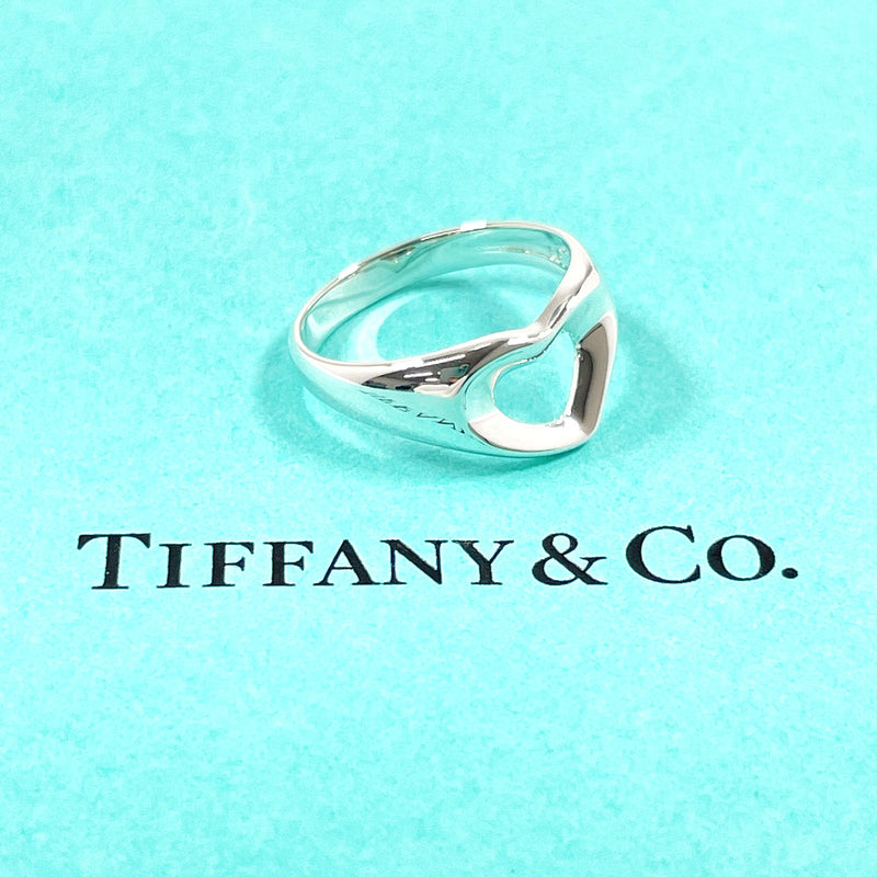 TIFFANY&Co. Ring Open heart Elsa Peretti Silver925 #US 5 1/4 Silver Women Second hand