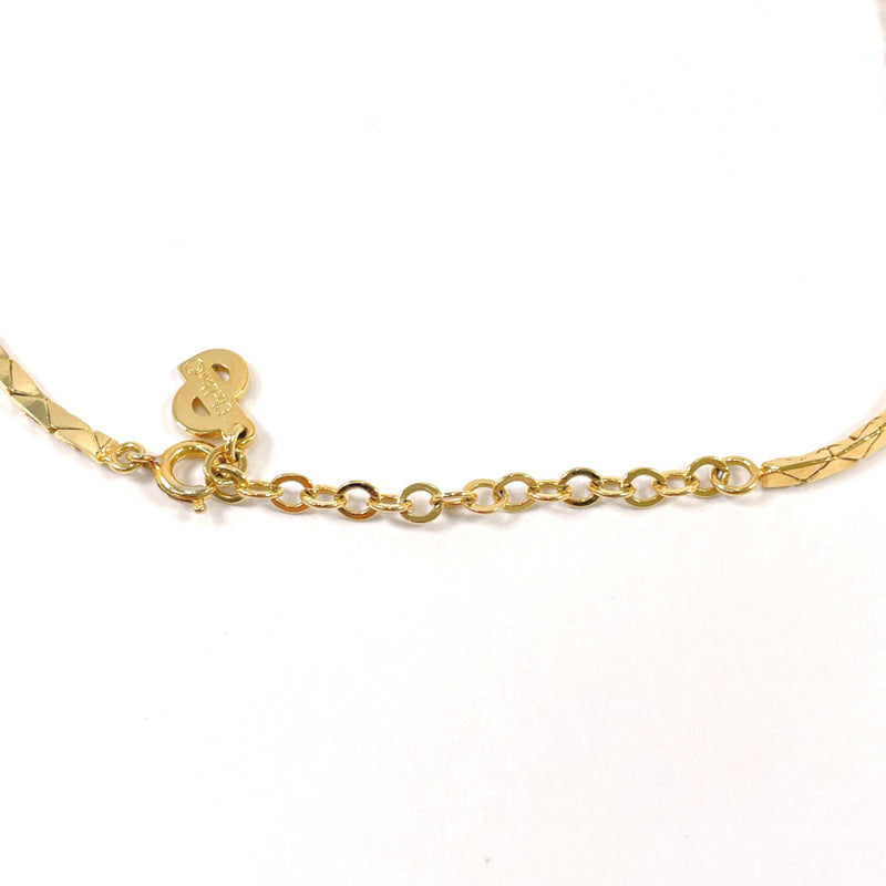 Christian Dior Necklace metal/Rhinestone gold Women Used