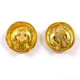 CHANEL Earring logo vintage metal gold Women Second hand