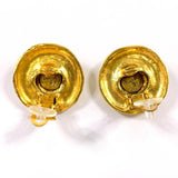CHANEL Earring logo vintage metal gold Women Second hand
