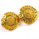 CHANEL Earring logo vintage metal gold Women Second hand
