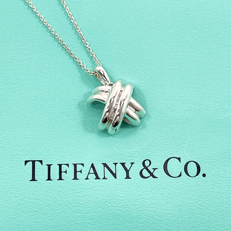 TIFFANY&Co. Necklace Signature cross Silver925 Silver Women Used