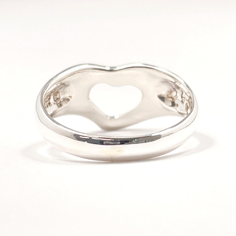 TIFFANY&Co. Ring Open heart Elsa Peretti Sterling Silver #US 4 Silver Women Second hand