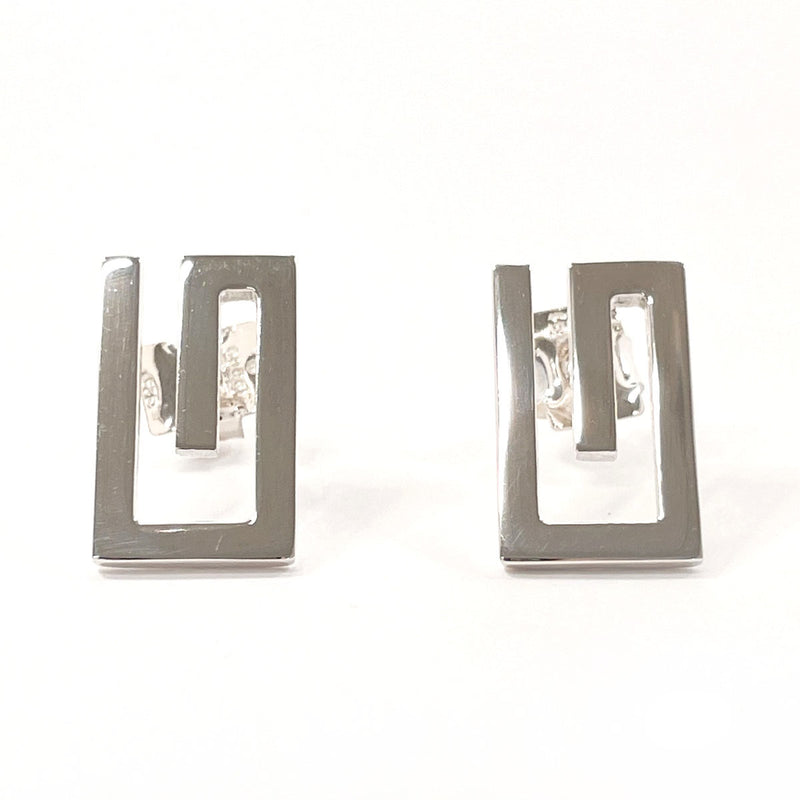 GUCCI earring G logo square Silver925 Silver Women Used