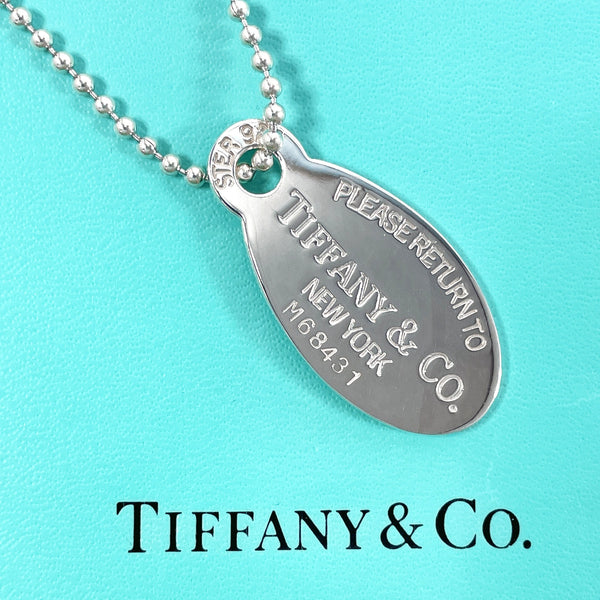 TIFFANY&Co. Necklace Return to Oval tag Silver925 Silver unisex Used