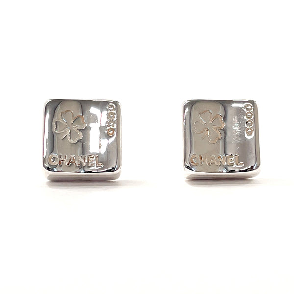 CHANEL Earring square clover vintage Silver925 Silver Women Used