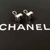 CHANEL Earring square clover vintage Silver925 Silver Women Used