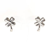 CHANEL earring Clover Silver925 Silver Women Used