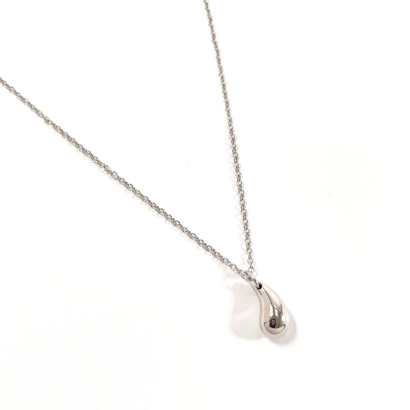 TIFFANY&Co. Necklace teardrop Elsa Peretti Pt950Platinum Silver Women Used