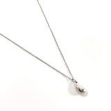 TIFFANY&Co. Necklace teardrop Elsa Peretti Pt950Platinum Silver Women Used