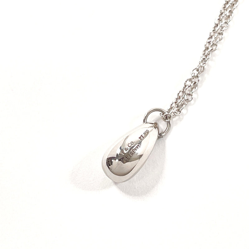 TIFFANY&Co. Necklace teardrop Elsa Peretti Pt950Platinum Silver Women Used