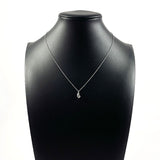 TIFFANY&Co. Necklace teardrop Elsa Peretti Pt950Platinum Silver Women Used