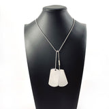 GUCCI Necklace dog tag double plate Ball chain Silver925 Silver unisex Second hand