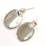 CHANEL earring oval with logo Silver925 Silver Women Used