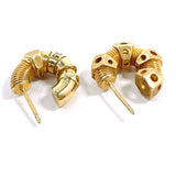 BOTTEGAVENETA earring Thread Hoop Earrings Silver925 gold Women Second hand