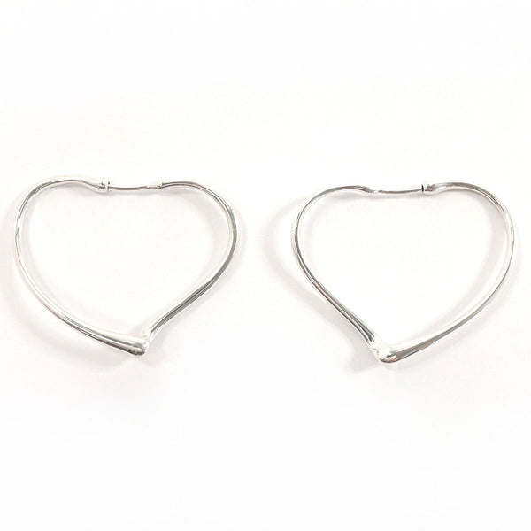 TIFFANY&Co. earring open heart hoop earrings small Elsa Peretti Silver925 Silver Women Used