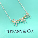 TIFFANY&Co. Necklace Triple ribbon Silver925/K18 yellow gold Silver Silver Women Second hand