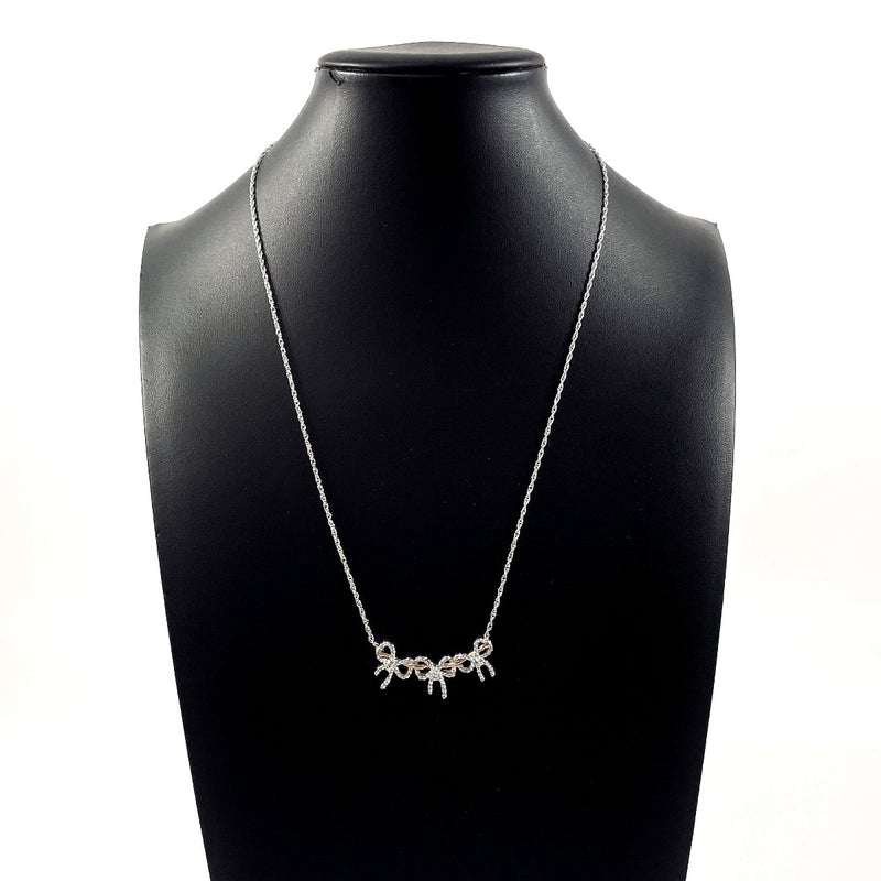 TIFFANY&Co. Necklace Triple ribbon Silver925/K18 yellow gold Silver Silver Women Second hand