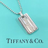 TIFFANY&Co. Necklace Atlas plate Ball chain Silver925 Silver Women Second hand