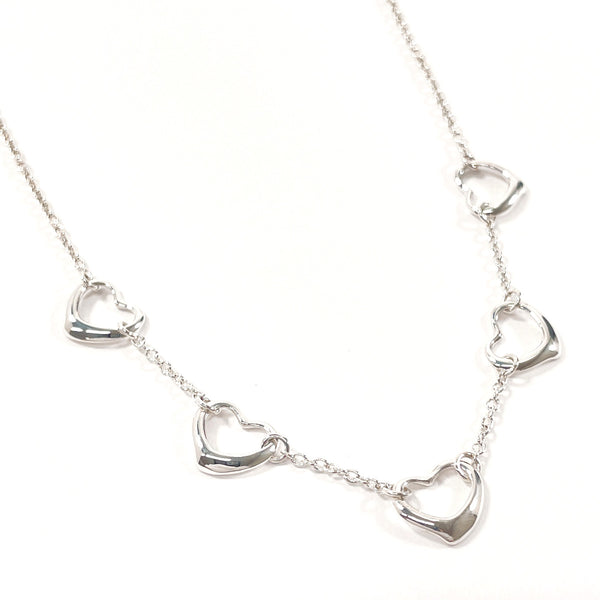 TIFFANY&Co. Necklace Five open heart Elsa Peretti Silver925 Silver Women Used