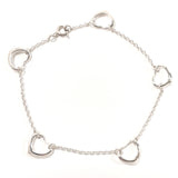 TIFFANY&Co. bracelet Open Heart 5P Elsa Peretti Sterling Silver Silver Women Used