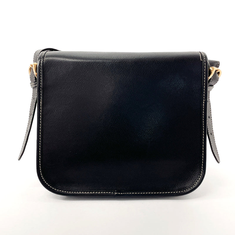 LOEWE Shoulder Bag anagram leather Black Women Used