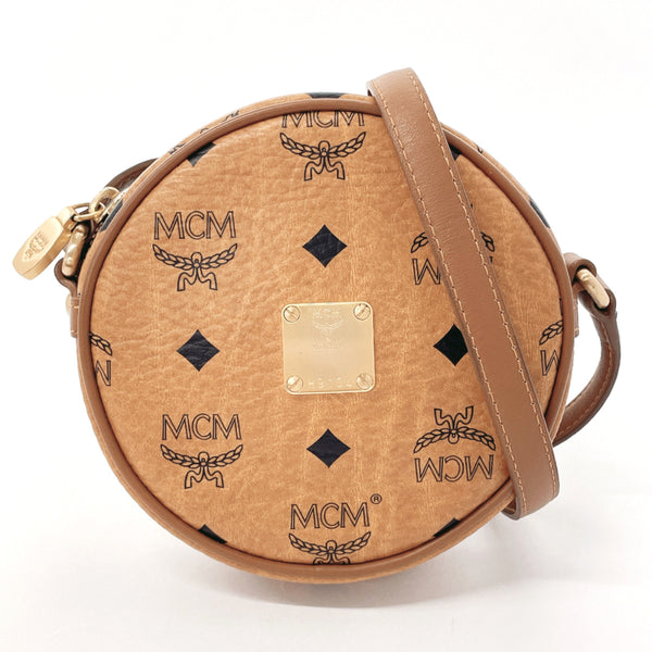 MCM Shoulder Bag tambourine bag Vicetos leather Brown Brown Women Used