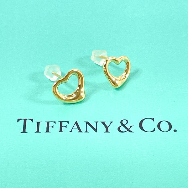 TIFFANY&Co. earring Open heart Elsa Peretti K18 yellow gold gold Women Used