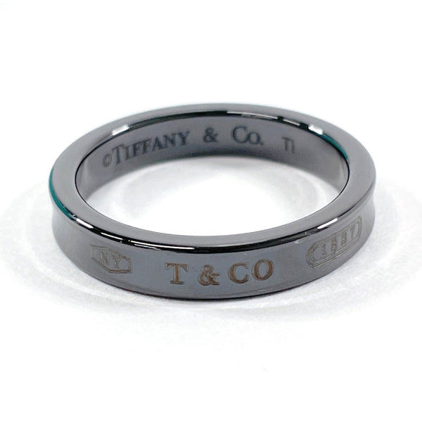 TIFFANY&Co. Ring 1837 Narrow titanium #18(JP Size) Black mens Used