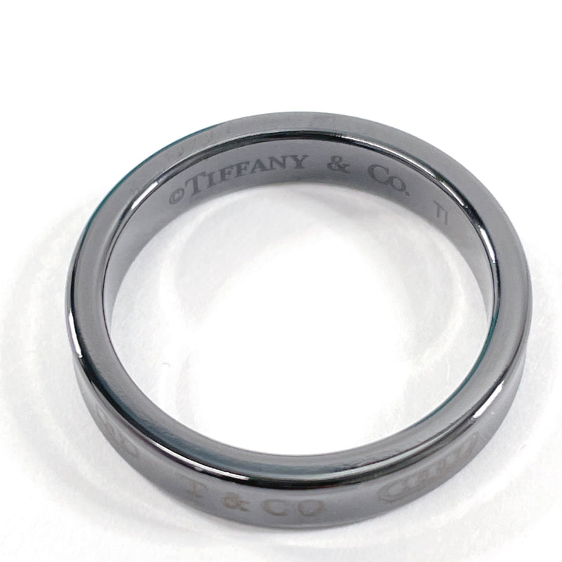 TIFFANY&Co. Ring 1837 Narrow titanium #18(JP Size) Black mens Used