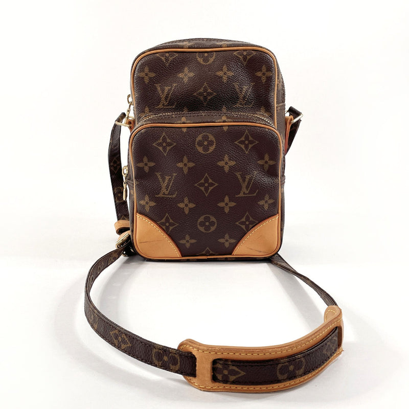 LOUIS VUITTON Shoulder Bag M45236 Amazon Monogram canvas/Leather Brown Women Used