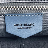 MONTBLANC Clutch bag Meisterstück leather/Soft grain Navy mens Used