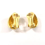 Christian Dior Earring vintage metal/Rhinestone gold Women Used