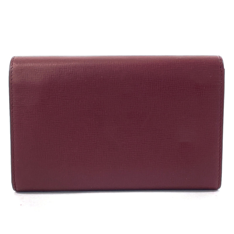 CARTIER wallet Must Line leather Bordeaux Women Used