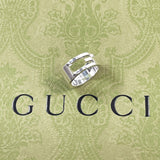 GUCCI Ring Branded Cutout G Silver925 #US 4 3/4 Silver Women Second hand