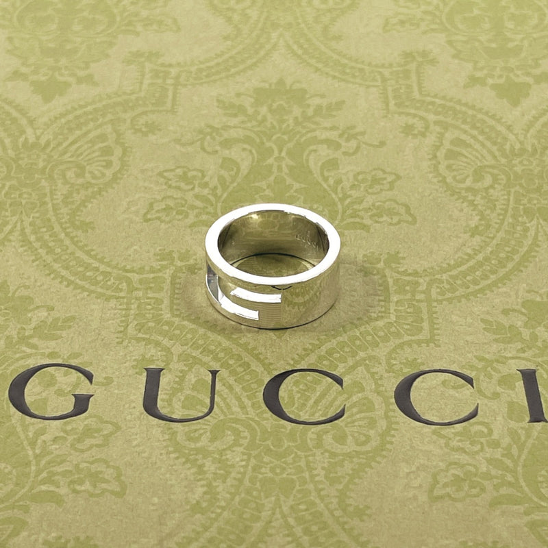 GUCCI Ring Branded Cutout G Silver925 #8.5(JP Size) Silver Women Used