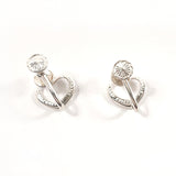 TIFFANY&Co. Earring Open heart Elsa Peretti Sterling Silver Silver Women Used