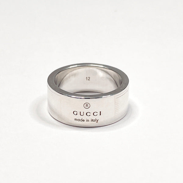 GUCCI Ring logo Silver925 #11(JP Size) Silver Women Used